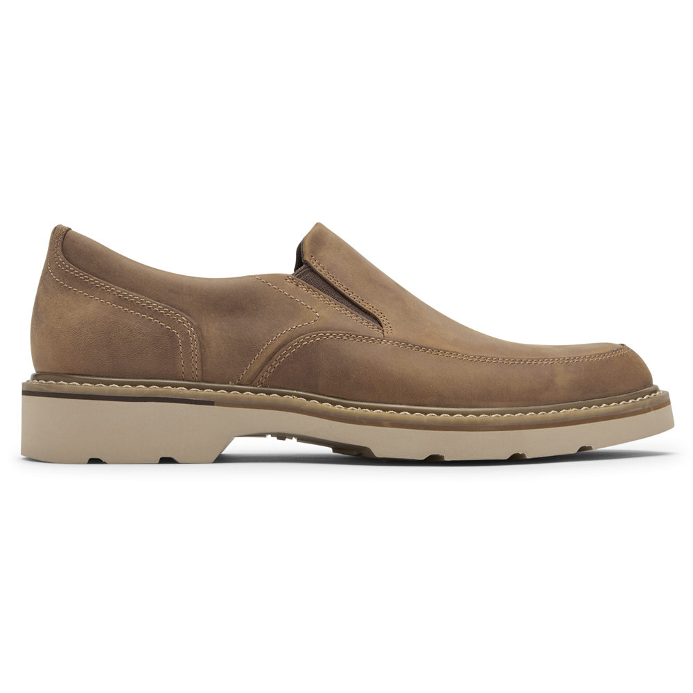 Rockport Singapore Mens Slip-On - Charlee Waterproof Khaki - ZA2036714